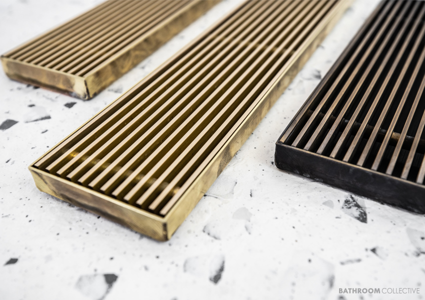 Solid brass floor drains