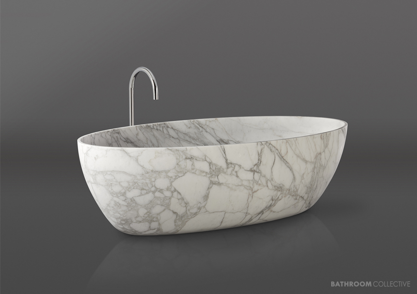 Solid marble basins & baths