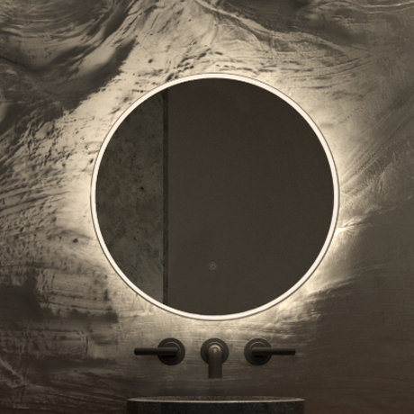 Backlit Mirrors with Frame