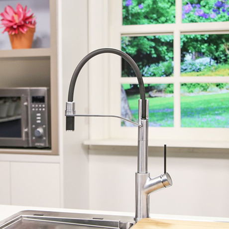 Kitchen Mixer with Flexible Hose