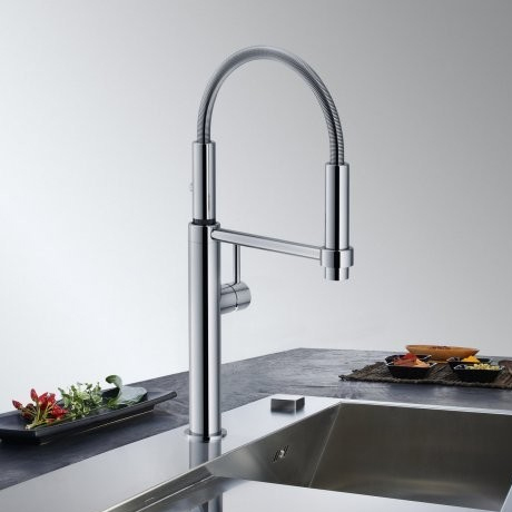 Kitchen Mixer with Spring Hose