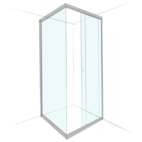 Semi Framed Shower Screens