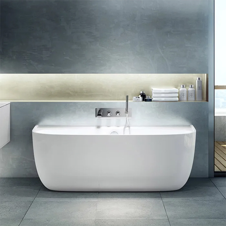 Stone Back to Wall Baths