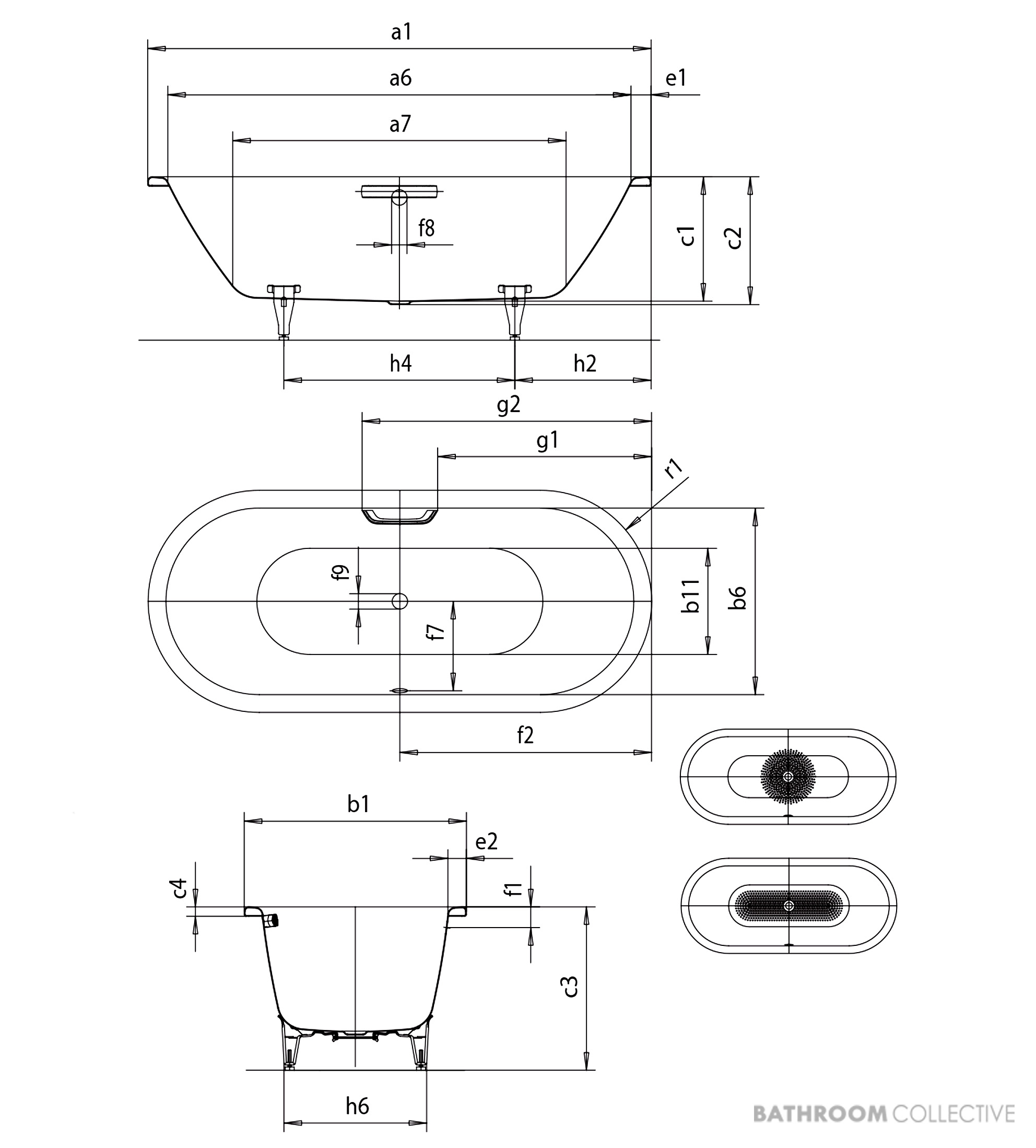 Kaldewei Classic Duo Oval Freestanding Bath & Surround 1600 x 700 x 420mm Alpine White