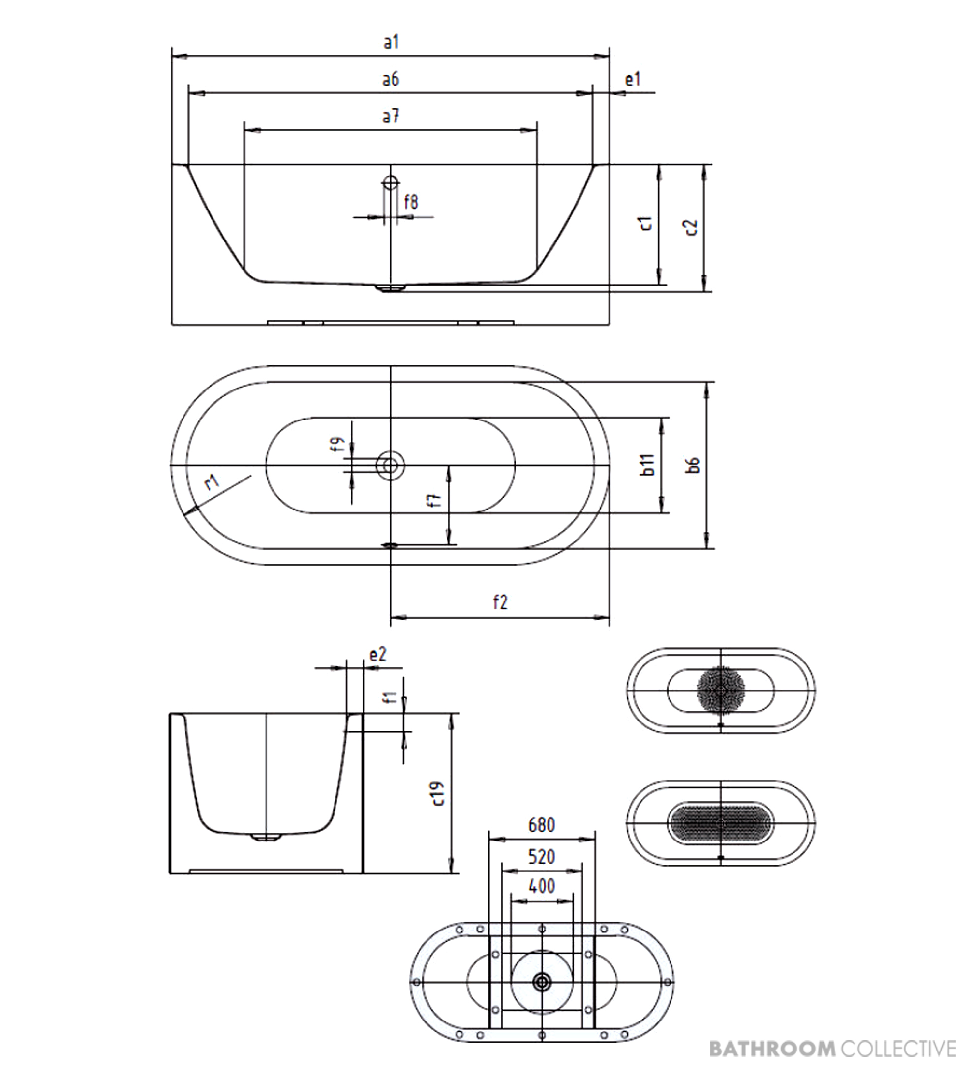 Kaldewei Meisterstuck Centro Duo Oval Freestanding Bath 1800 x 800mm, EasyClean Alpine White