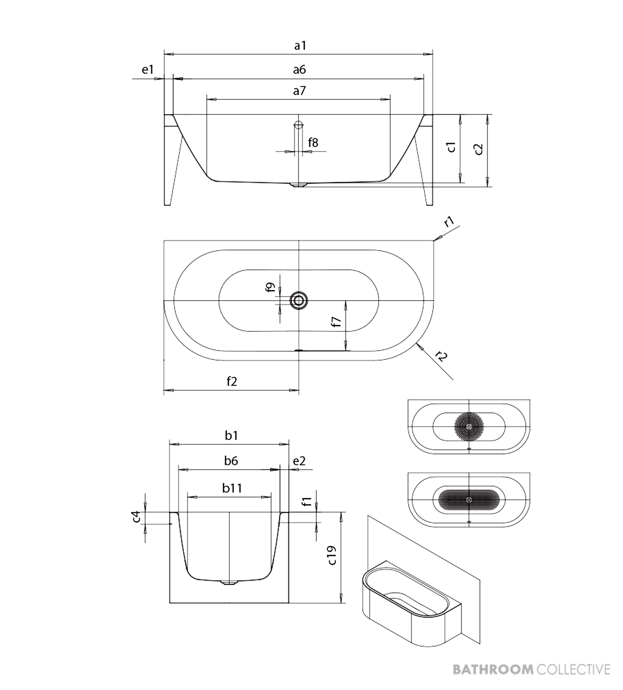 Kaldewei Meisterstuck Centro Duo 2 Freestanding Bath 1700 x 750mm, EasyClean Alpine White