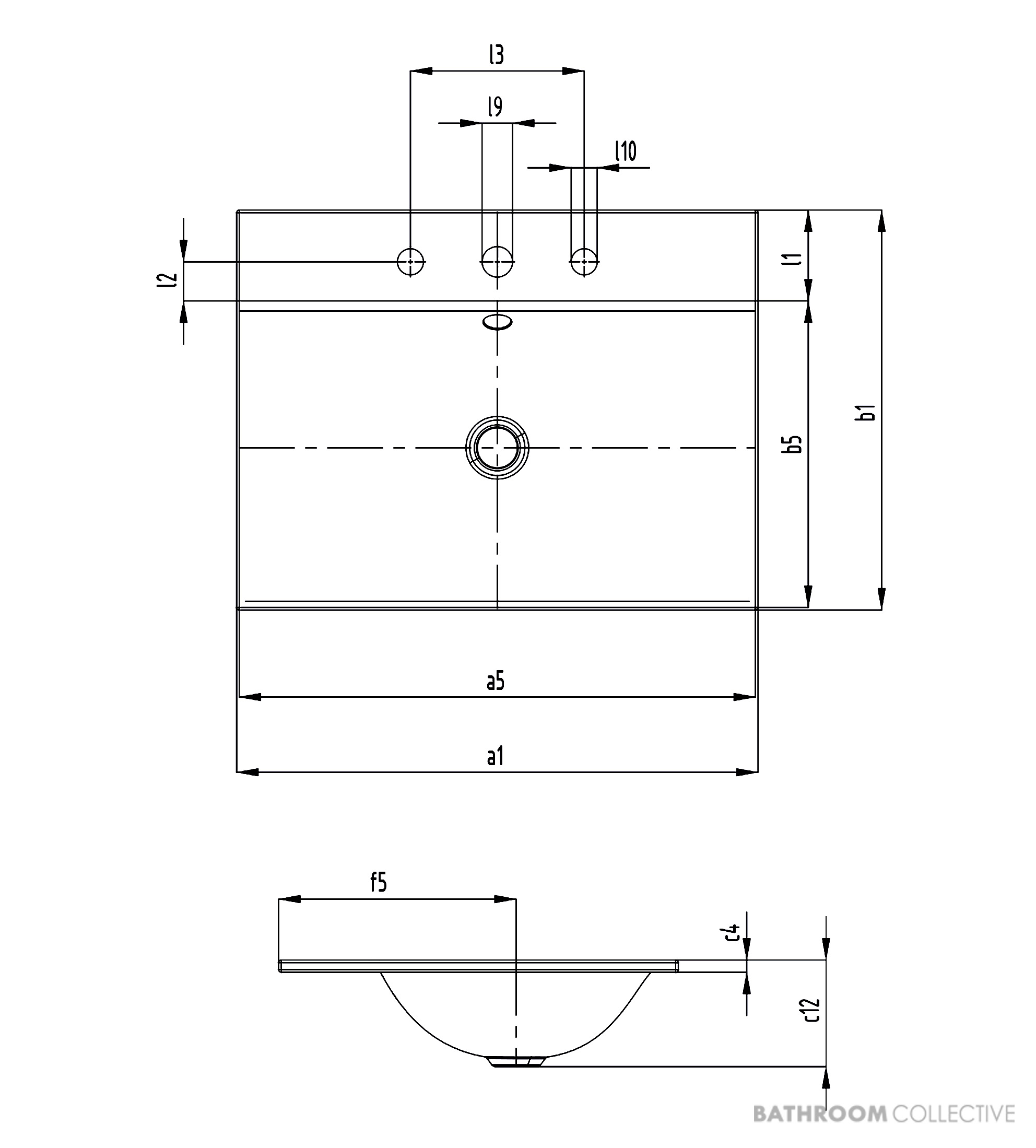 Kaldewei Silenio Built-in Washbasin No Overflow 900 x 460 x 14mm
