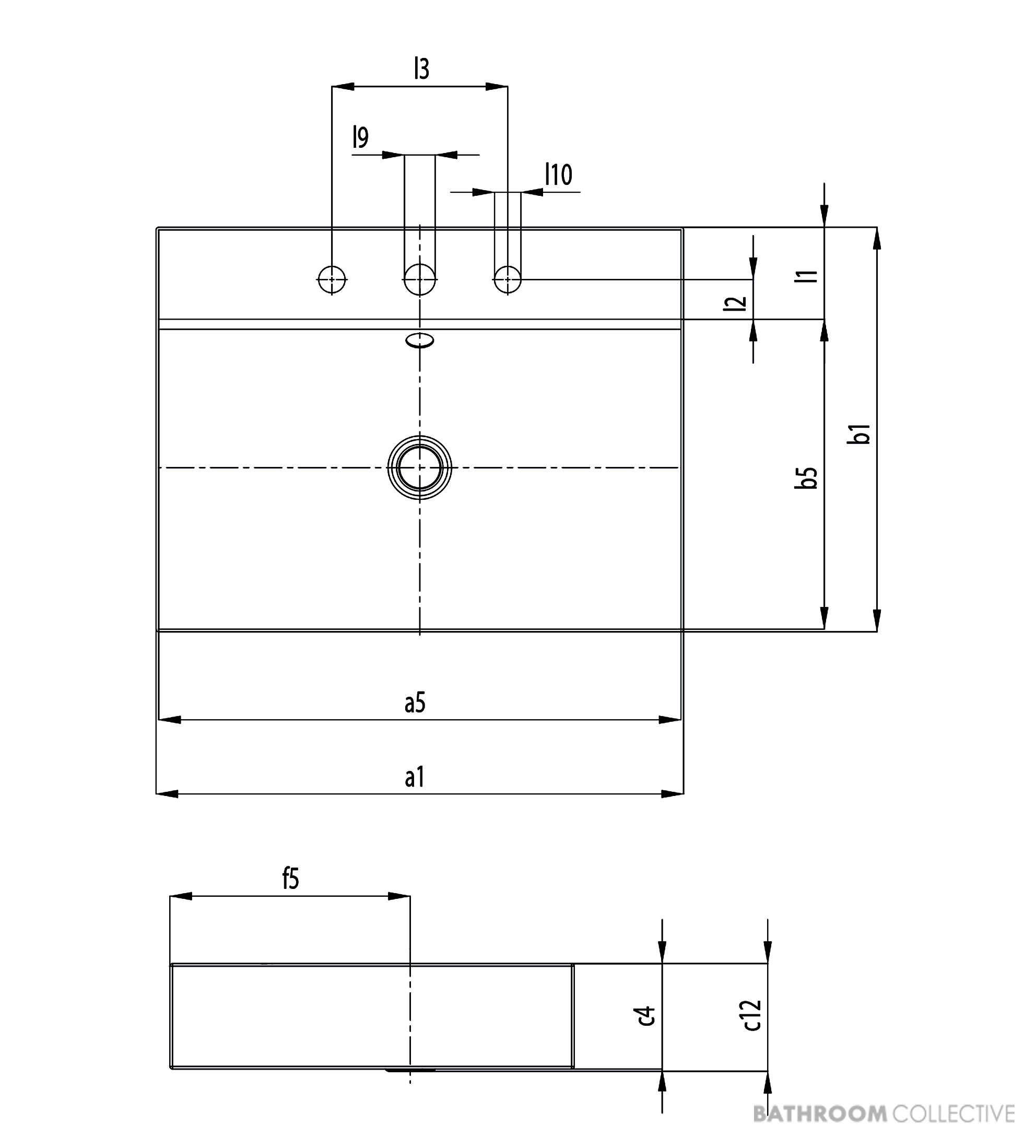 Kaldewei Silenio Countertop Washbasin No Overflow 1200 x 460 x 120mm
