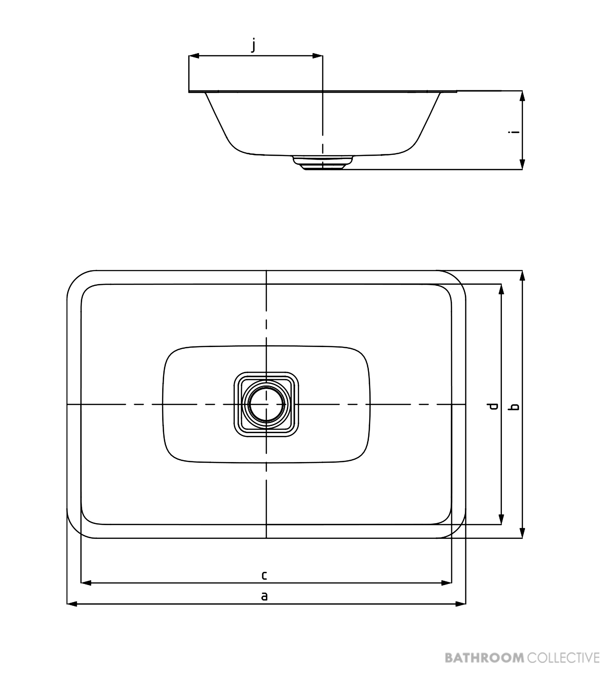 Kaldewei Cono Undercounter Washbasin 470 x 381mm, Freeflow Waste