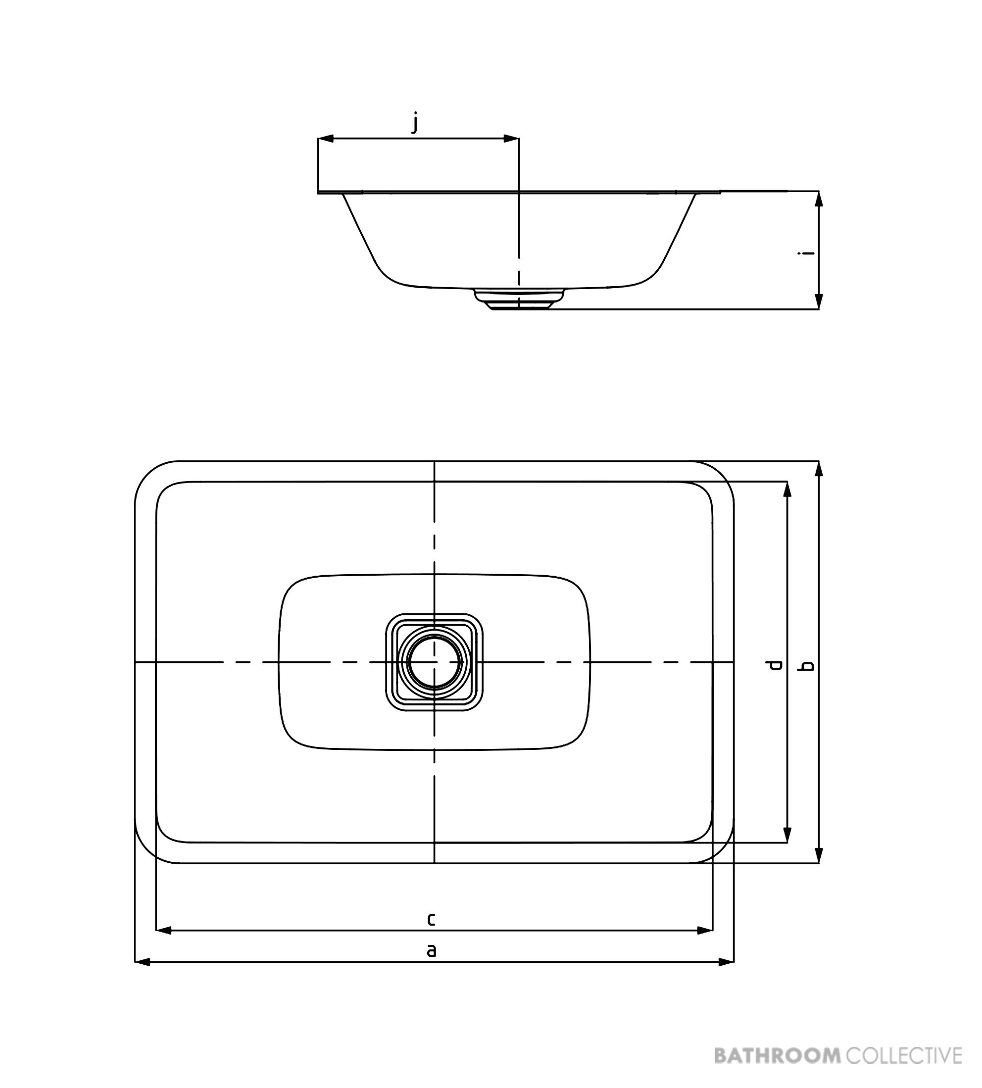 Kaldewei Cono Undercounter Washbasin 569 x 382mm, Freeflow Waste