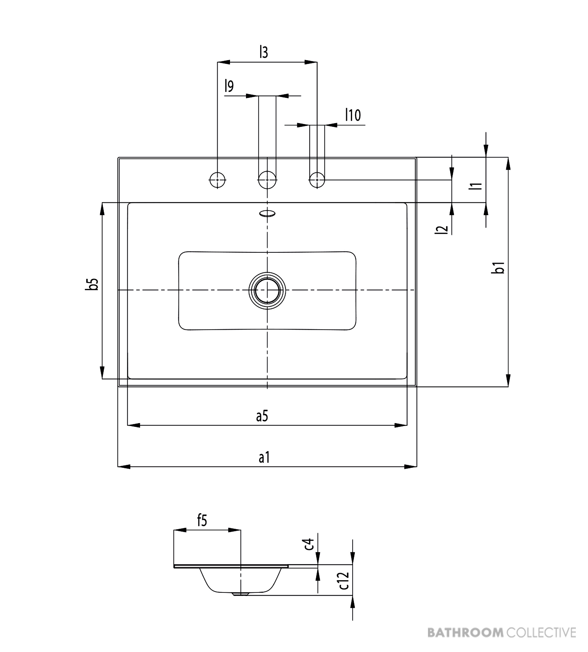 Kaldewei Puro Built In Washbasin 600 x 460 x 14mm