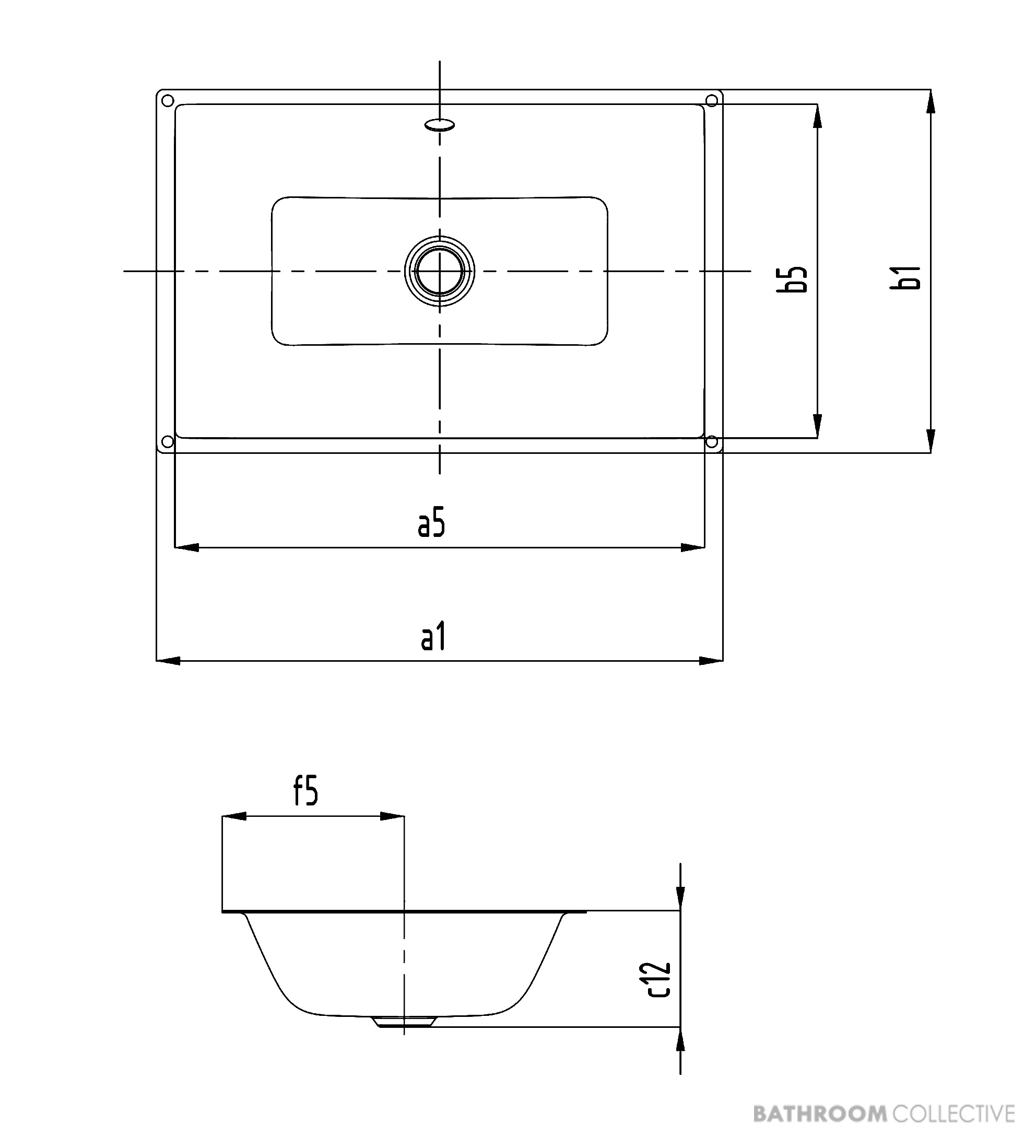 Kaldewei Puro Undercounter Washbasin 900 x 385mm, Overflow