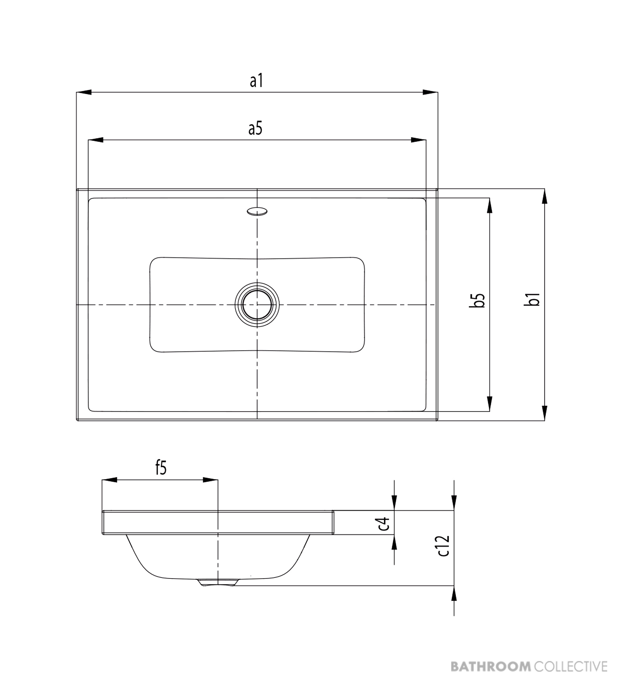 Kaldewei Puro S Countertop Washbasin NTH 900 x 385 x 40mm