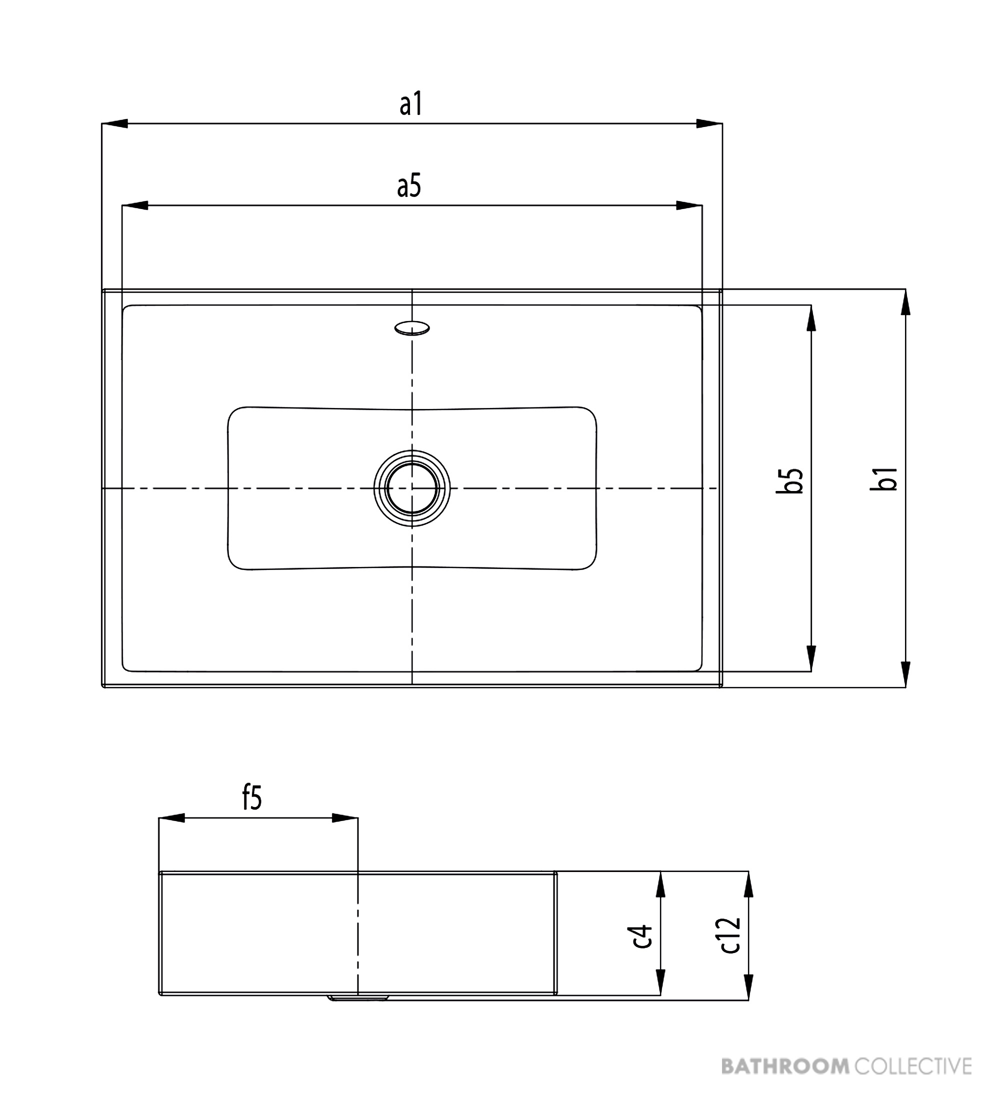 Kaldewei Puro S Countertop Washbasin 1TH 900 x 385 x 120mm