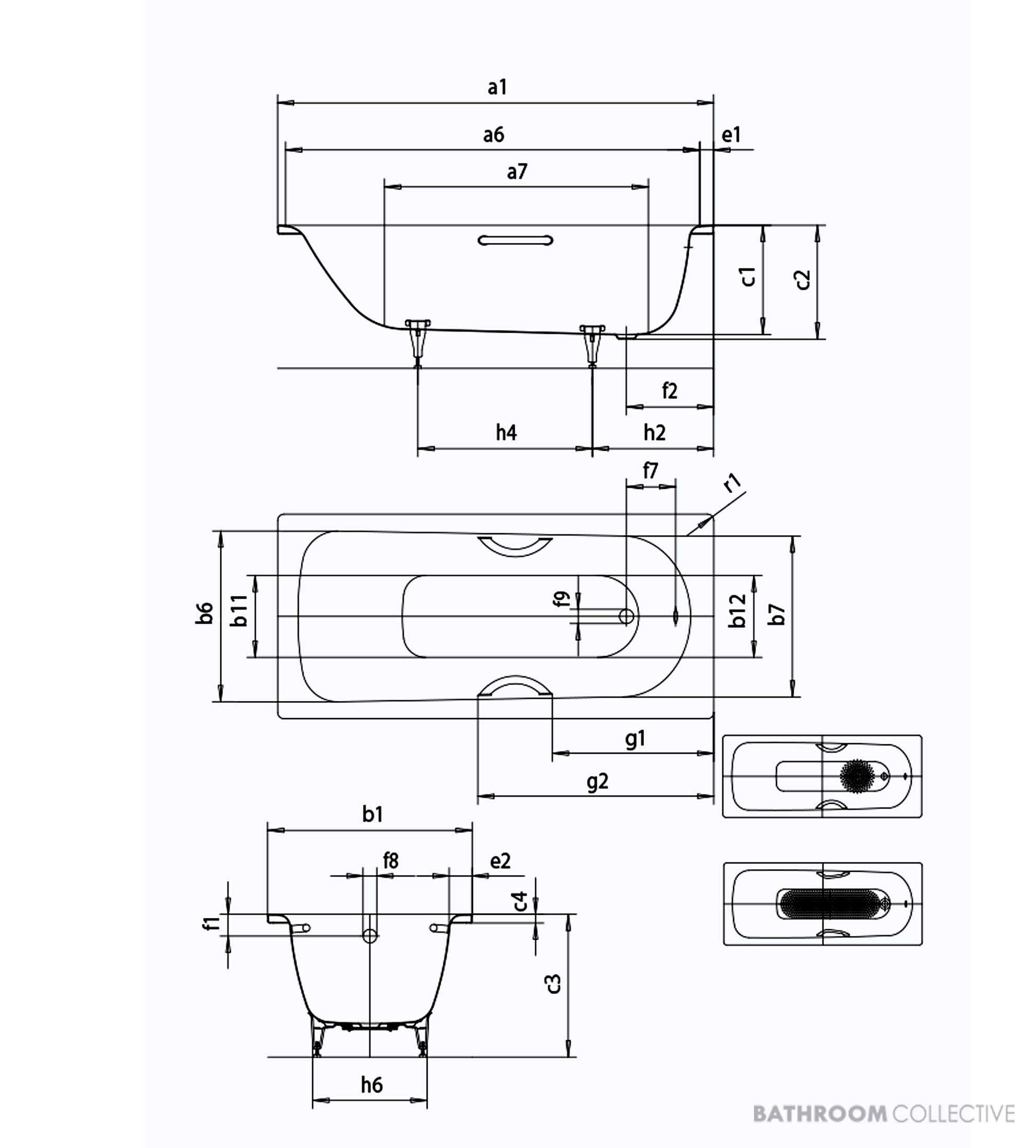 Kaldewei Saniform Island Bath 1800 x 800 x 410mm