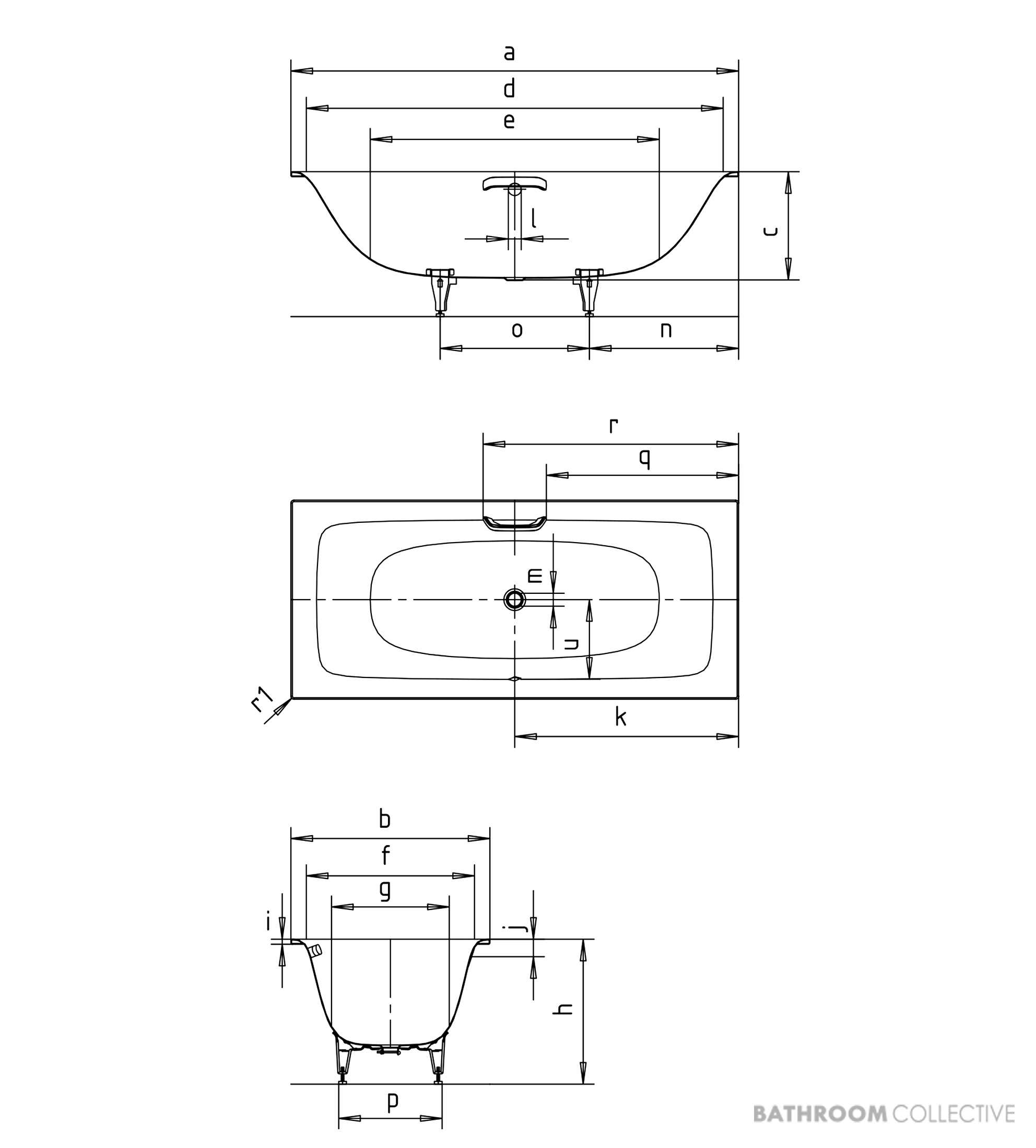 Kaldewei Silenio Island Bath 1900 x 900 x 435mm