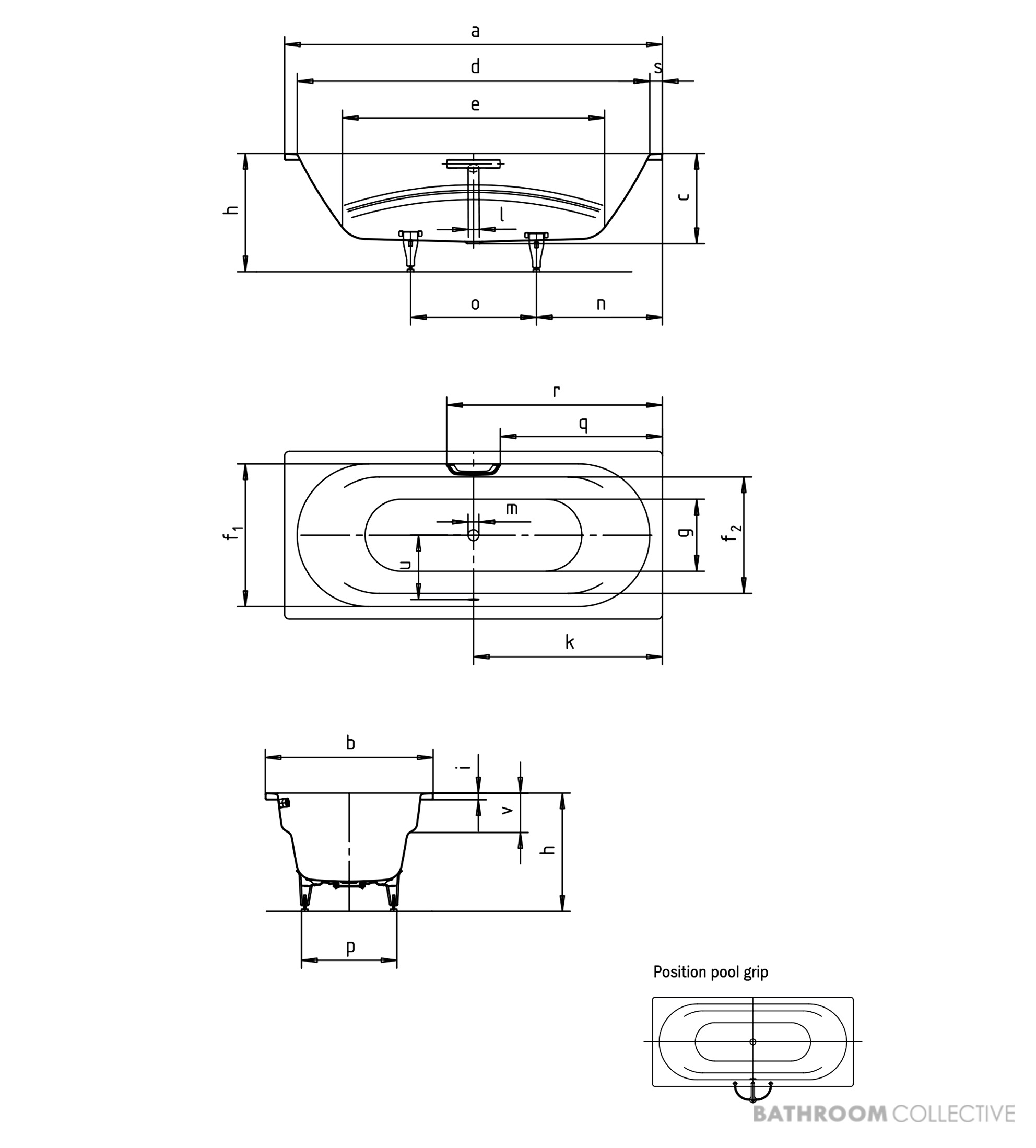 Kaldewei Vaio Duo Island Bath 1800 x 800 x 430mm Alpine White