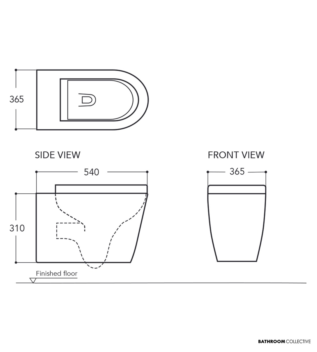 Expella Odourless Milu Mod Wall Hung Toilet, Standard Seat & Cistern