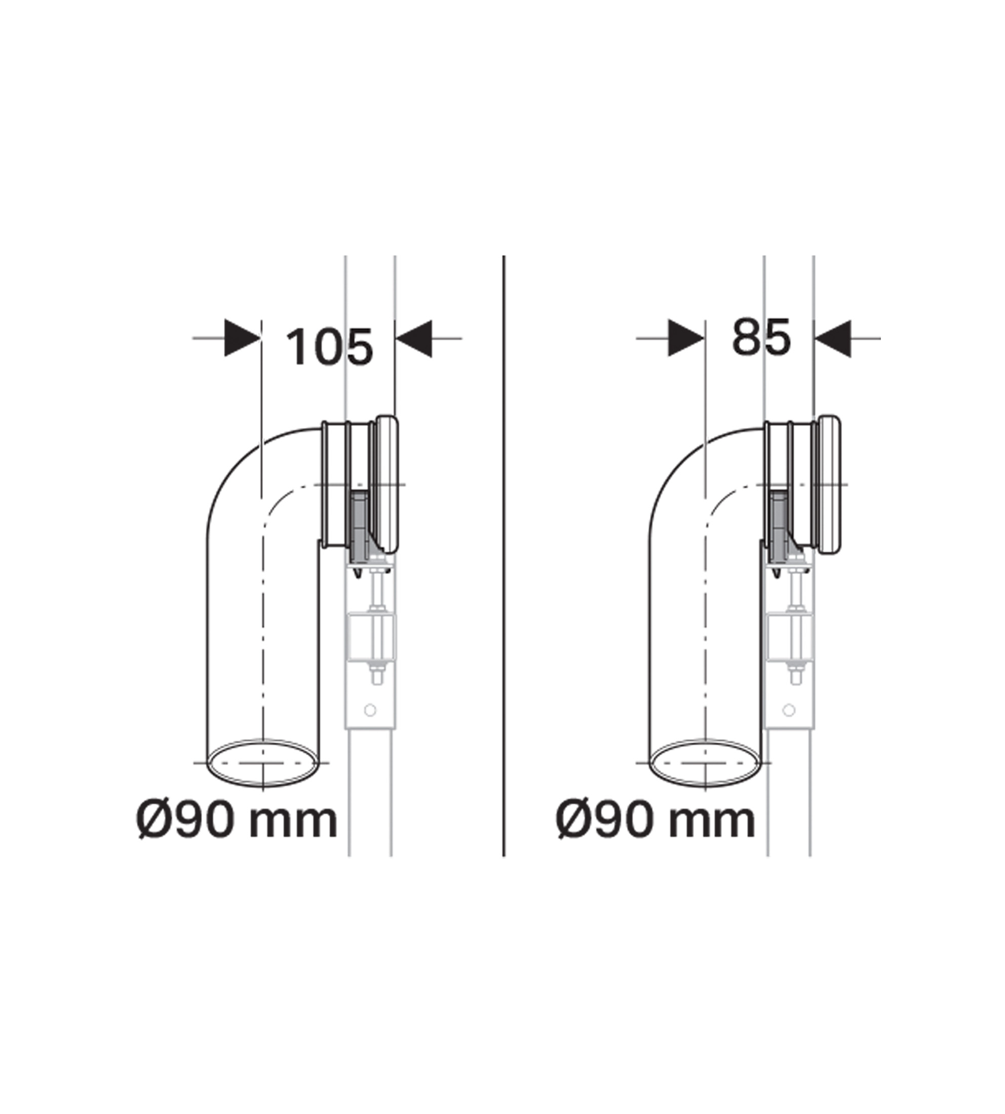 Geberit Duofix chair bracket accessory package AU