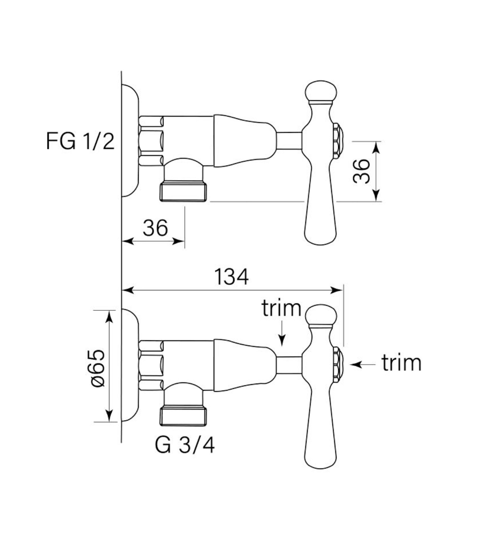 Faucet Strommen Cascade Washing Machine Tap Pr, Cd Lever