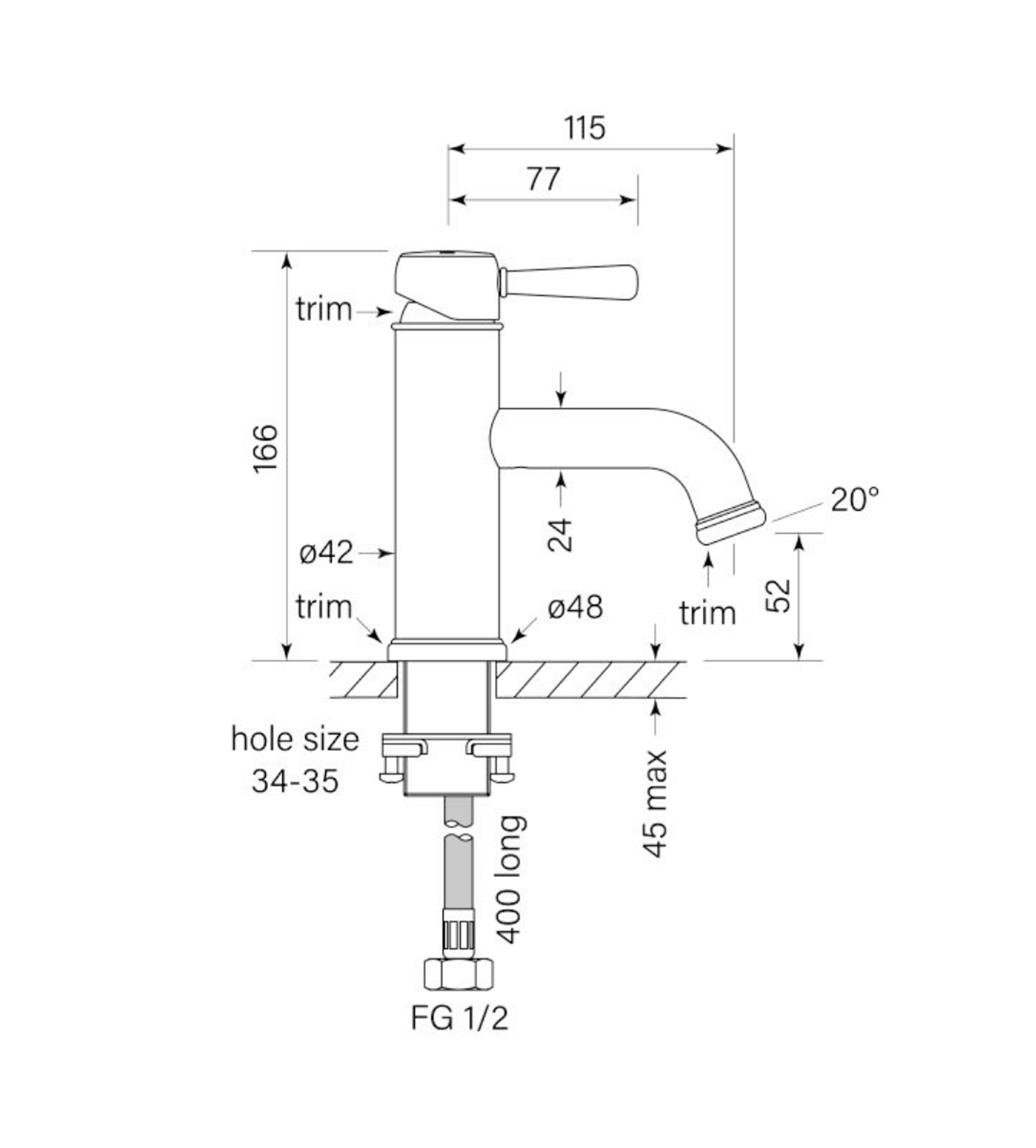 Faucet Strommen Cascade Basin Mixer