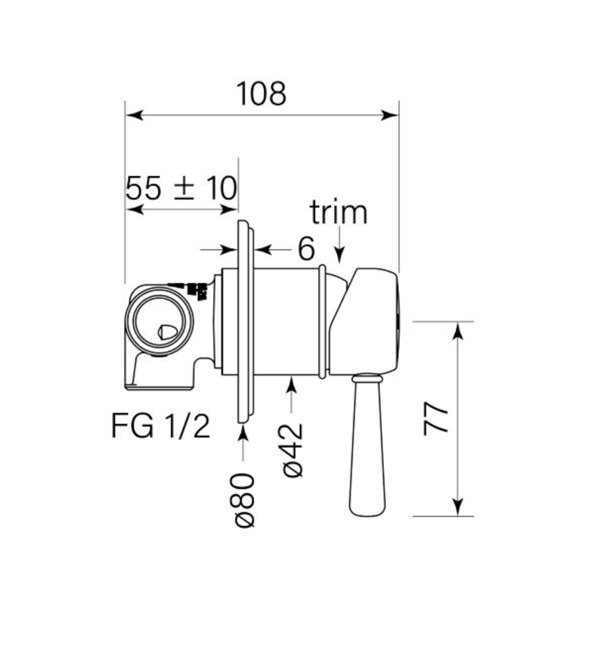 Faucet Strommen Cascade Wall Mixer