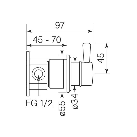 Faucet Strommen Cascade Diverter Switch