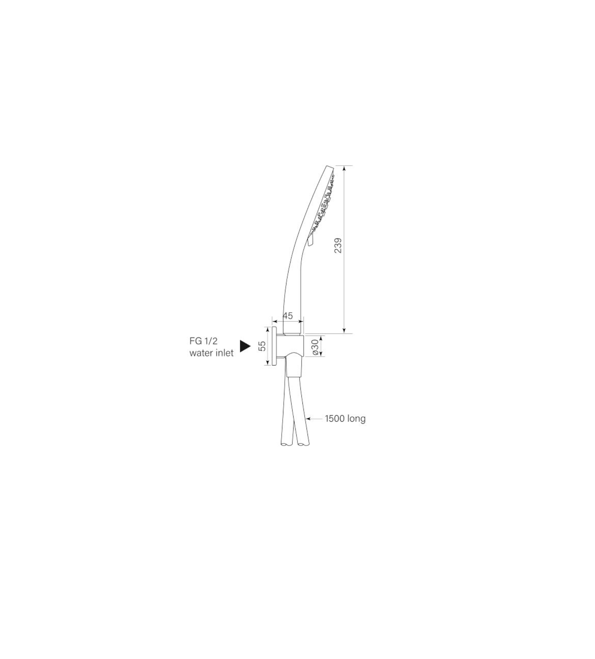 Faucet Strommen Pegasi M Hand Shower On Hook, 100disc