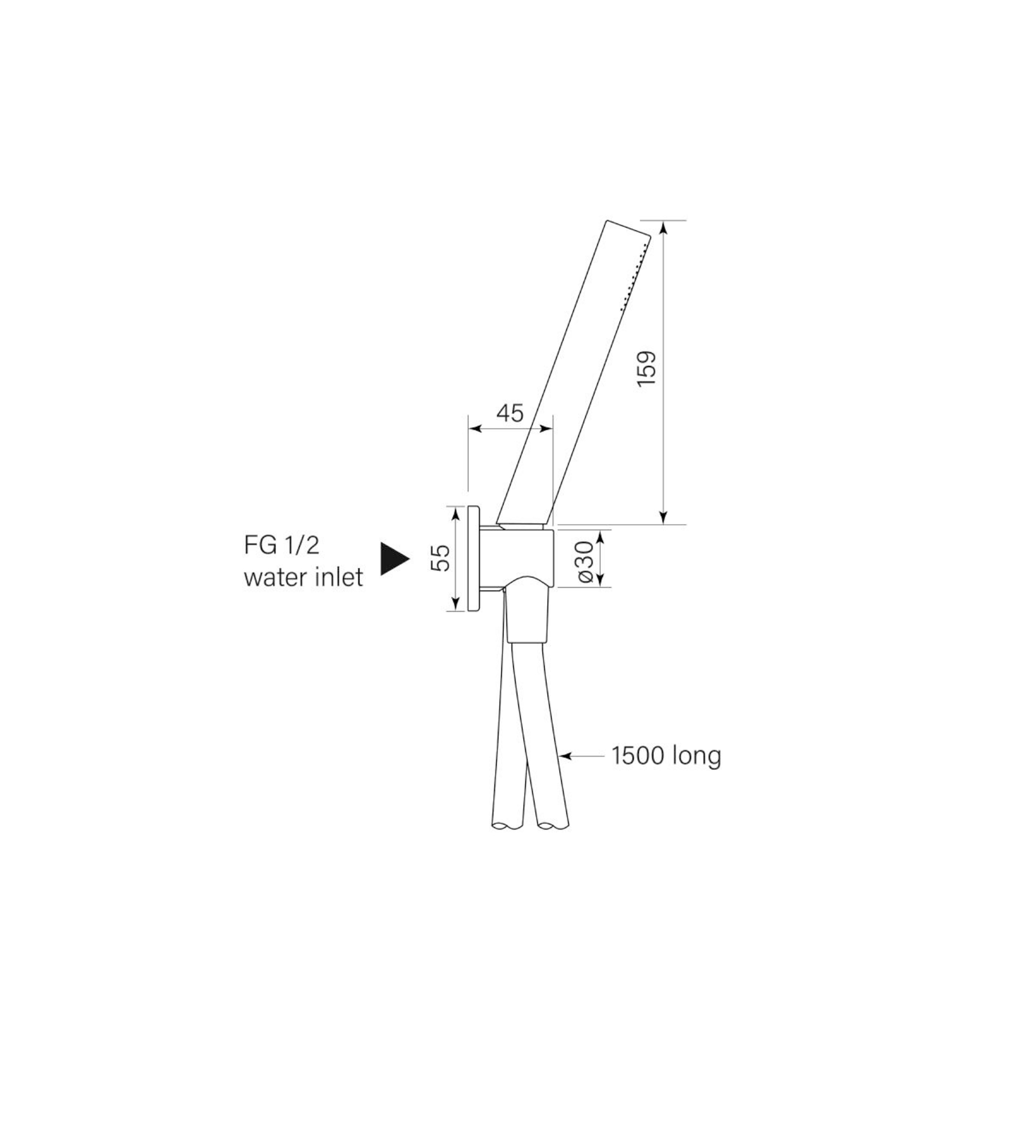 Faucet Strommen Pegasi M Hand Shower On Hook, Micro