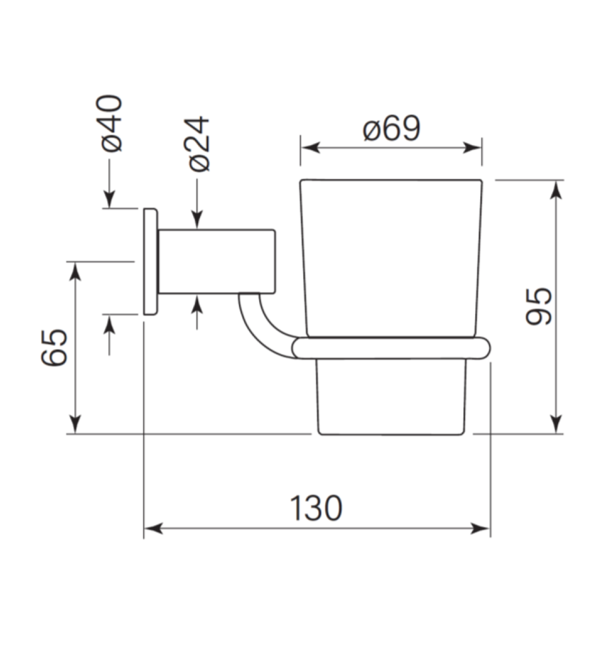 Faucet Strommen Pegasi M Tumbler & Holder