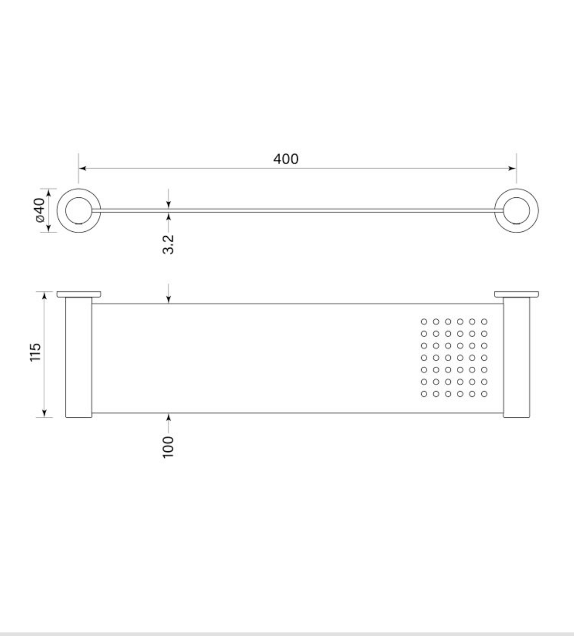 Faucet Strommen Pegasi M Shower Shelf, Metal 400