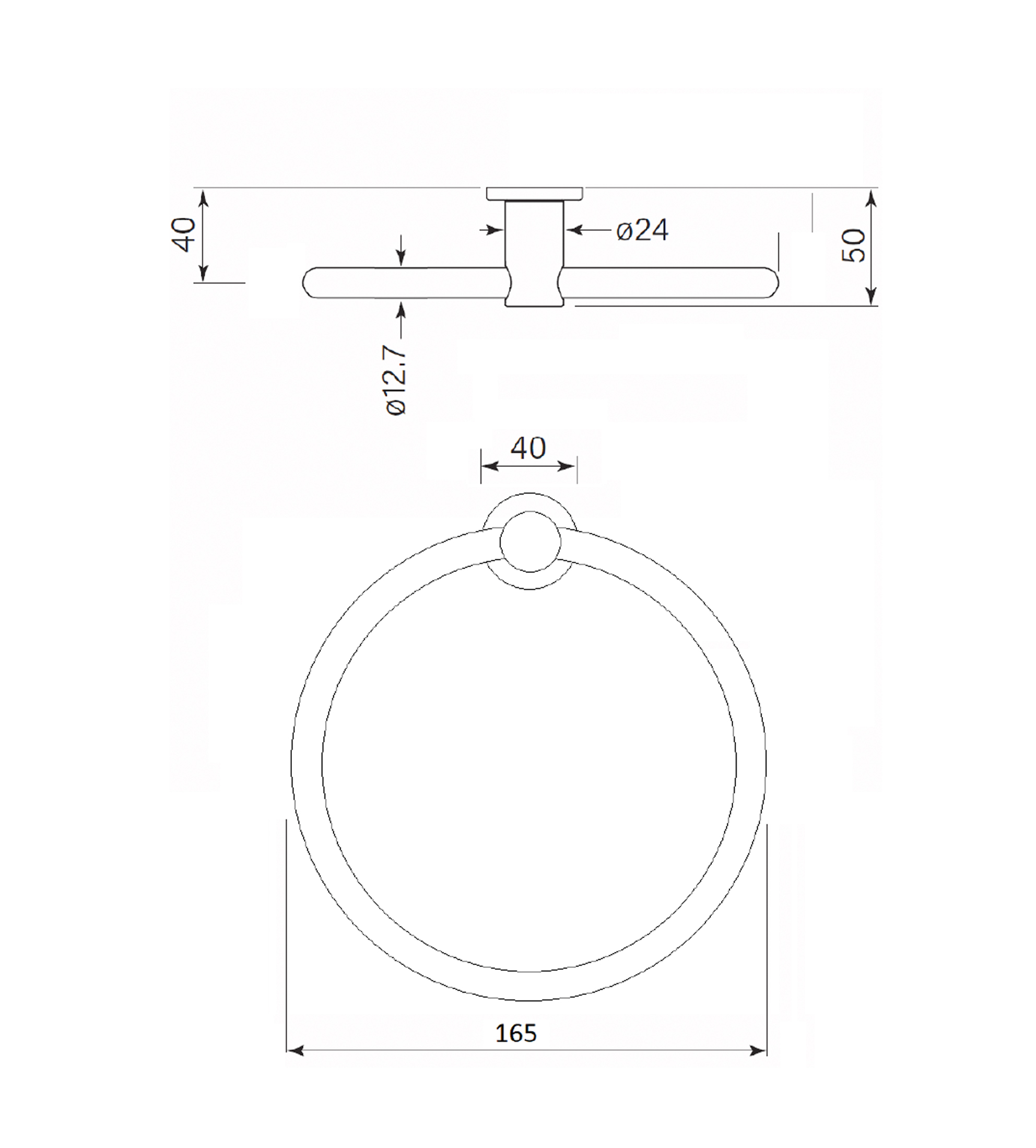 Faucet Strommen Pegasi M Towel Ring