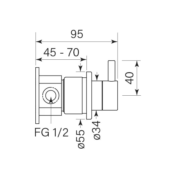 Faucet Strommen Pegasi M Diverter Switch