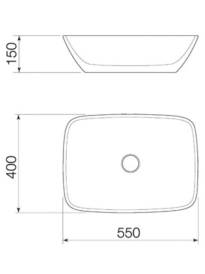 Faucet Strommen Silkstone Elbe Basin, Satin White