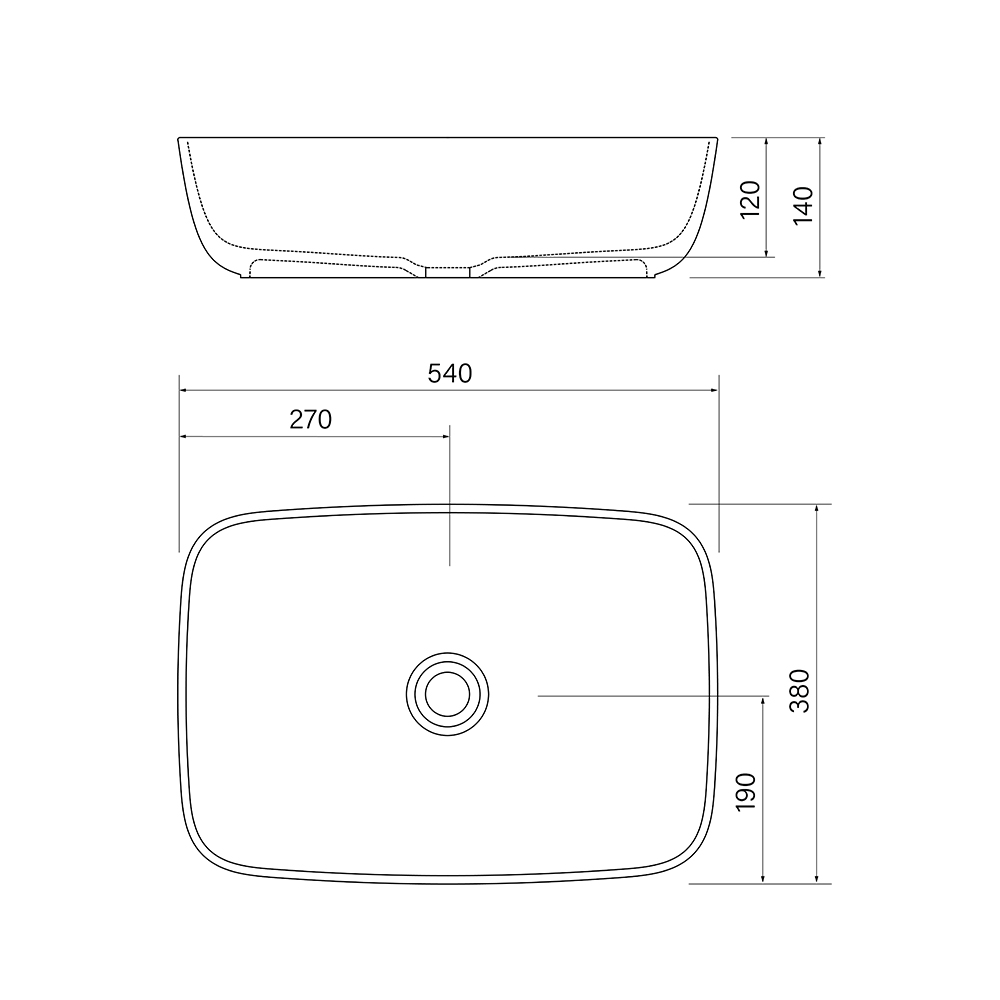 Faucet Strommen Silkstone New Hague Basin, Satin White