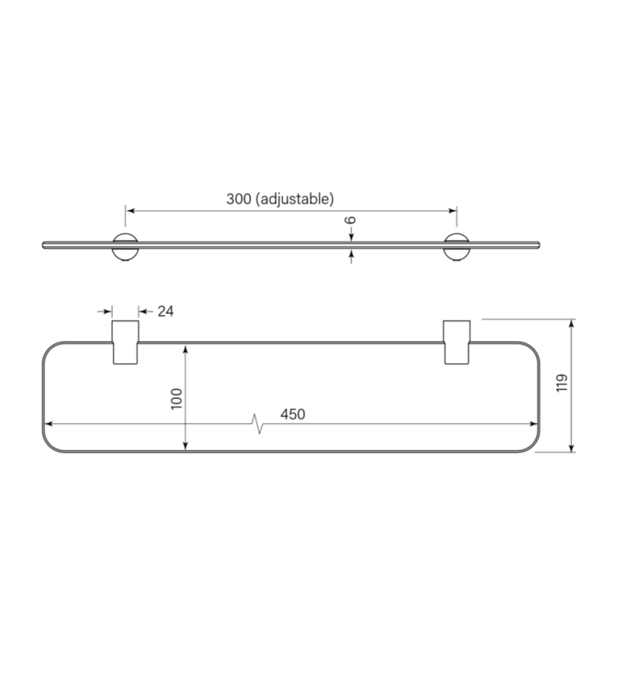 Faucet Strommen Pegasi M Nf Glass Shelf