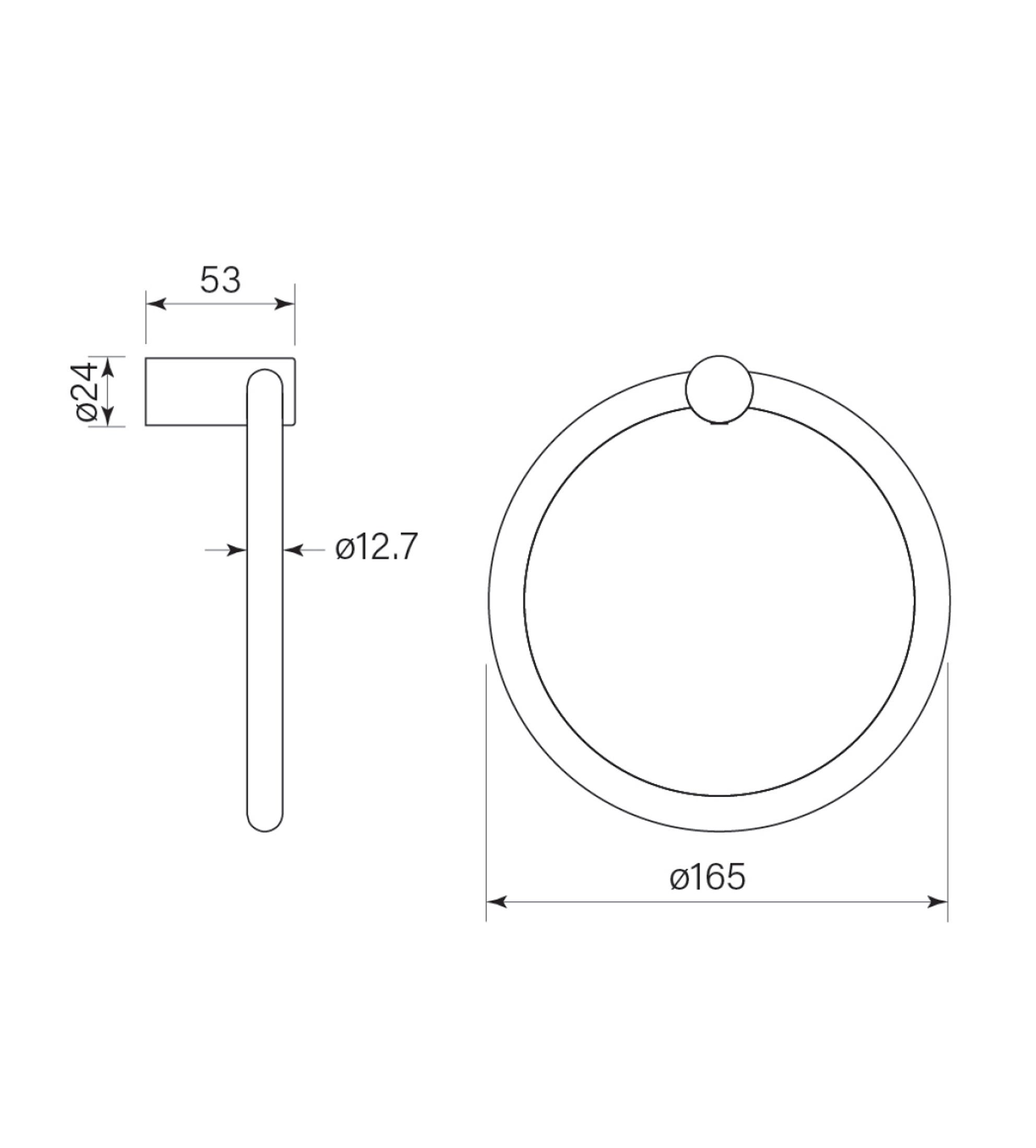 Faucet Strommen Pegasi M Nf Towel Ring