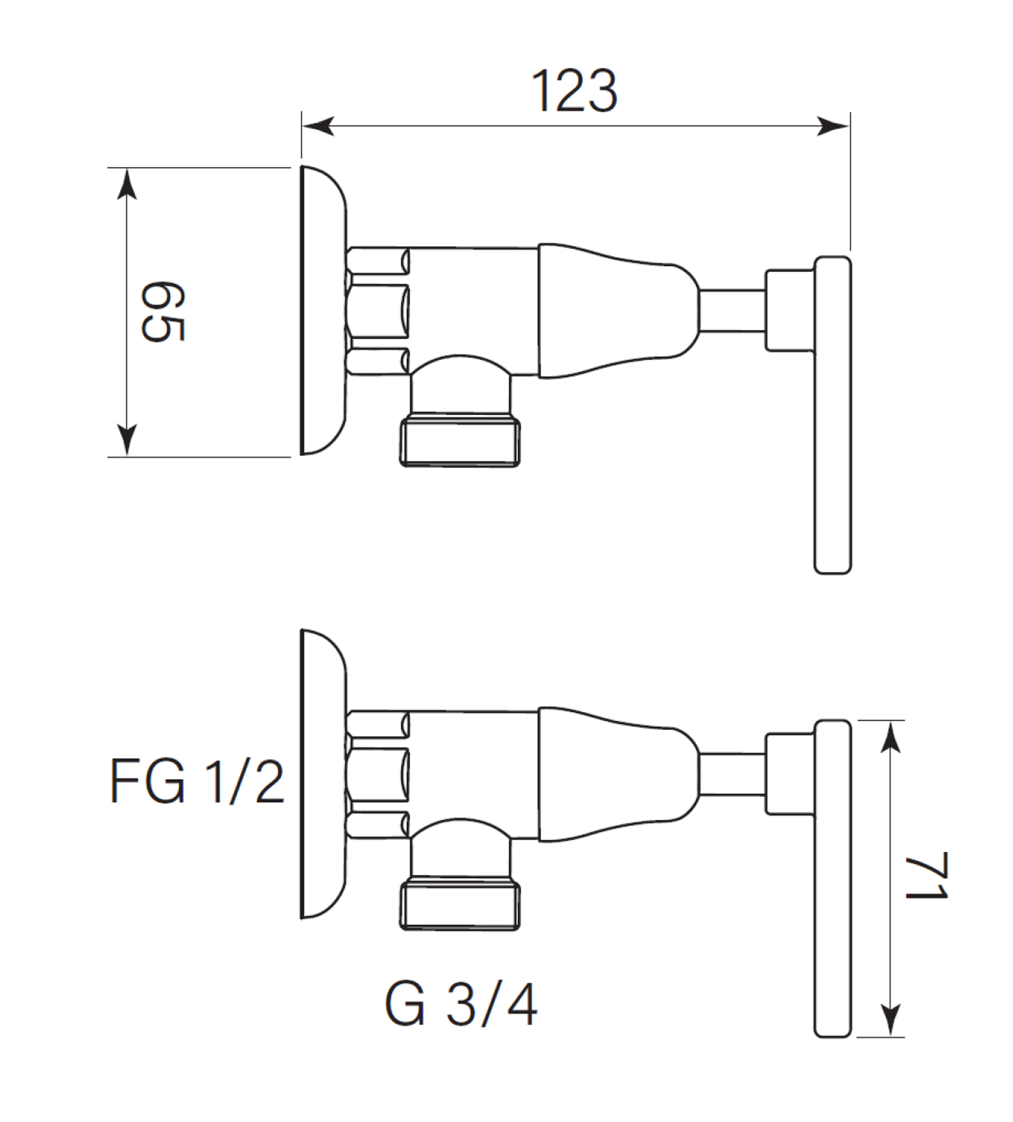 Faucet Strommen Chisel Wash Machine Tap, Pr, Lever