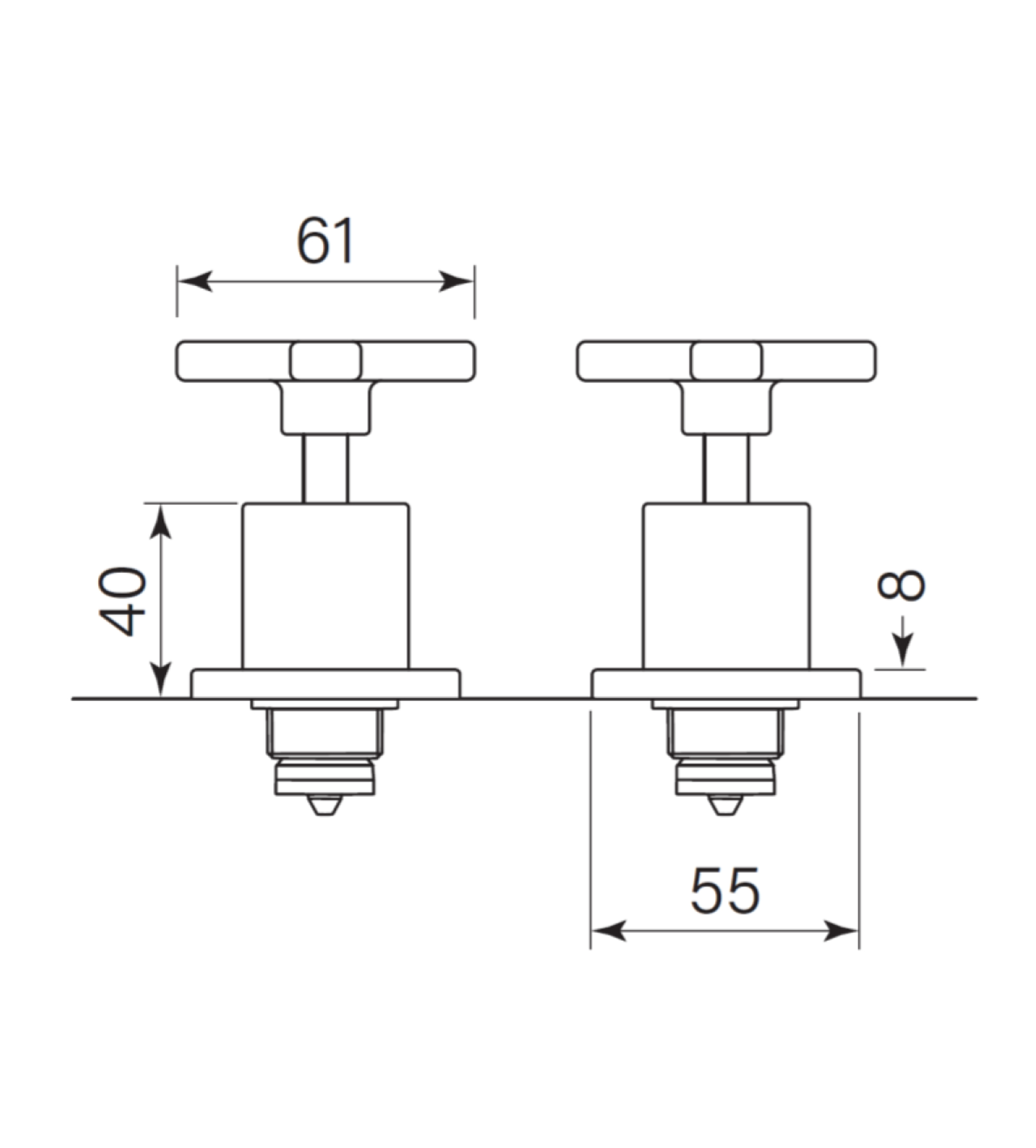 Faucet Strommen Chisel D Hob Tap Pr