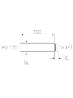 Faucet Strommen Pegasi M Shower Ceiling Dropper 100