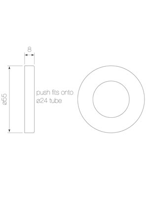 Faucet Strommen Pegasi M Flange For Shower Arm