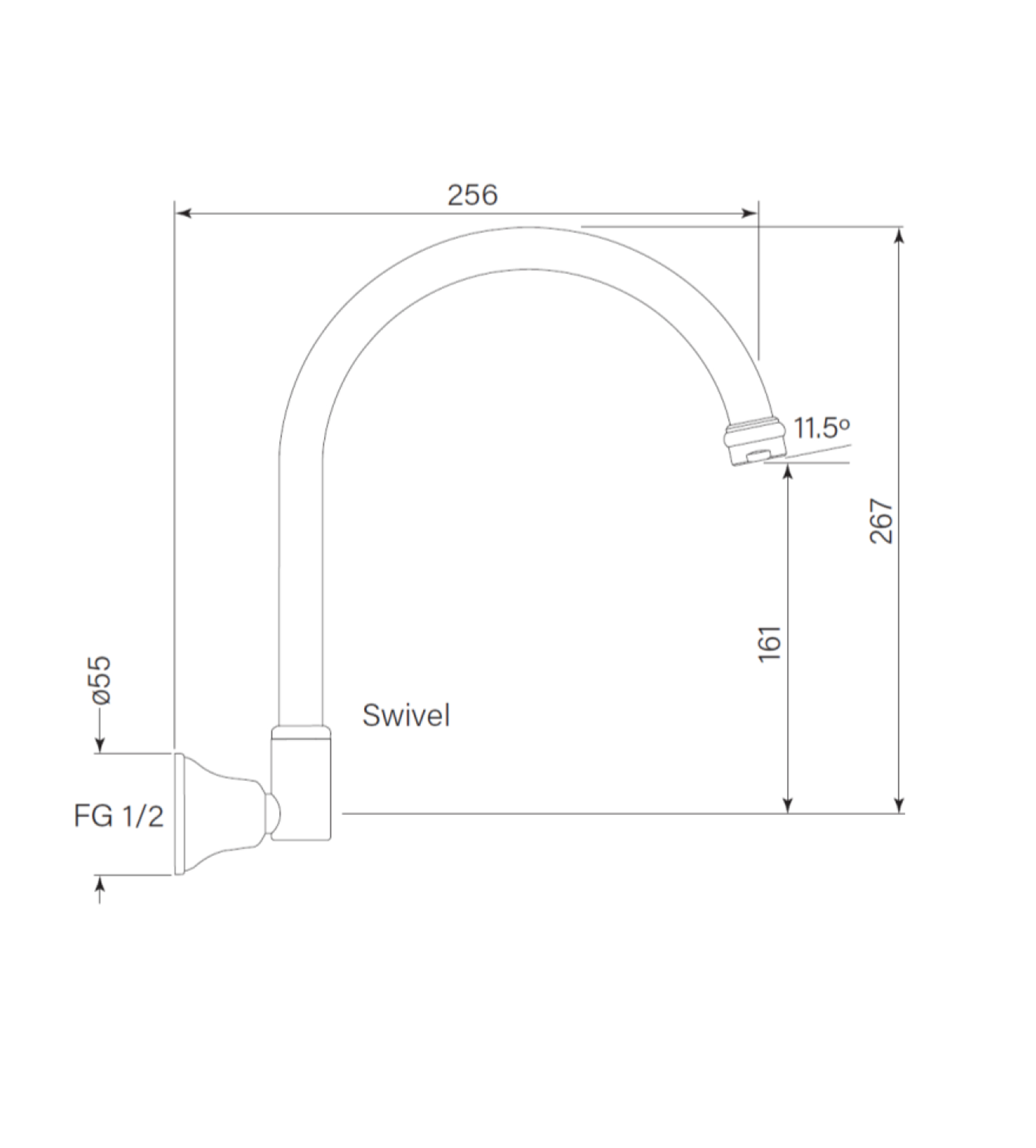 Faucet Strommen Cascade Spa Outlet, Wall