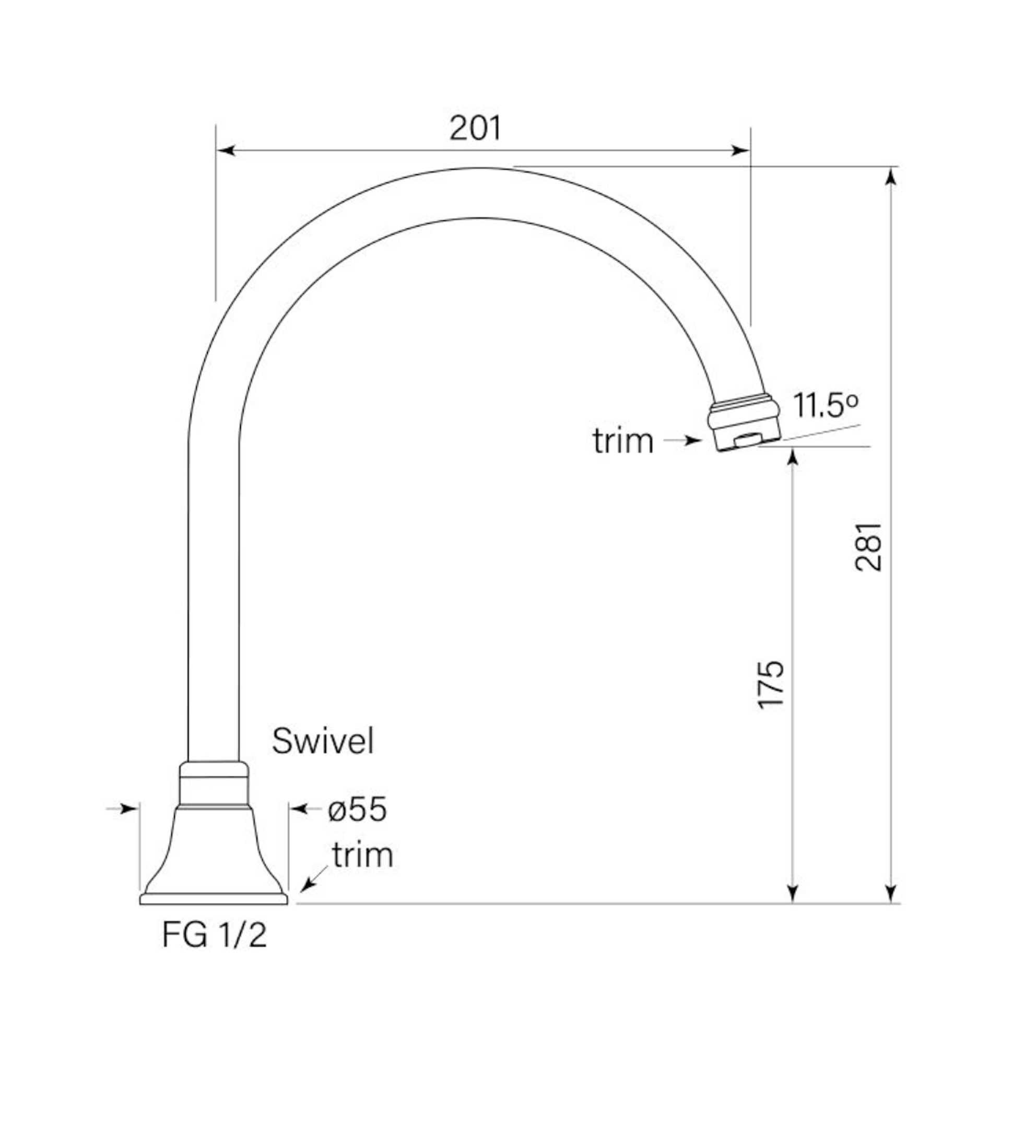 Faucet Strommen Cascade Spa Outlet, Hob
