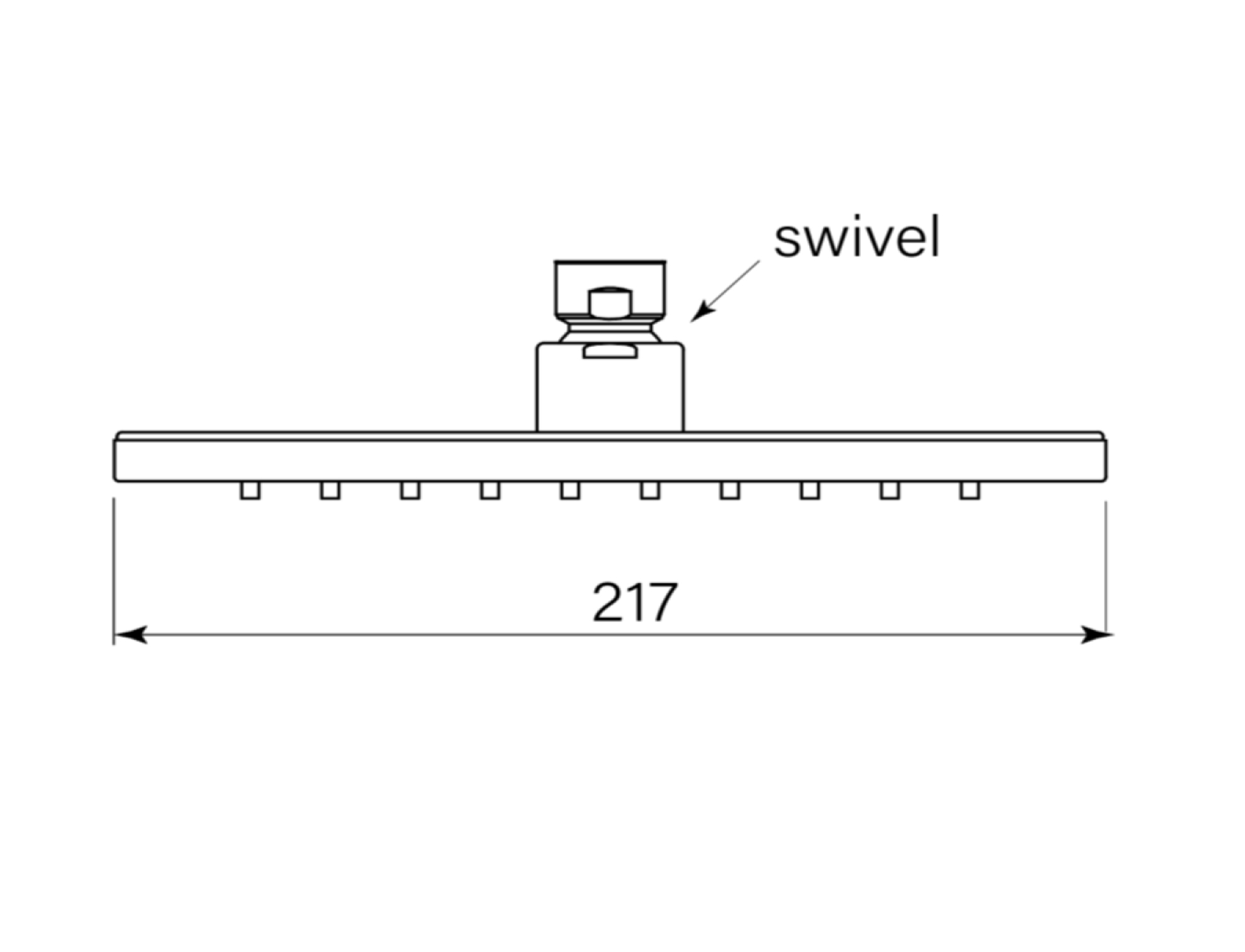 Faucet Strommen Zeos Shower Head 217 Square