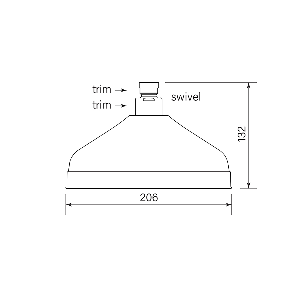 Faucet Strommen Cascade Shower Head 200