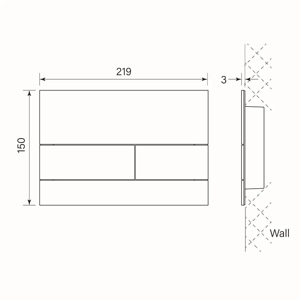 Faucet Strommen T Series Toilet Flush Plate