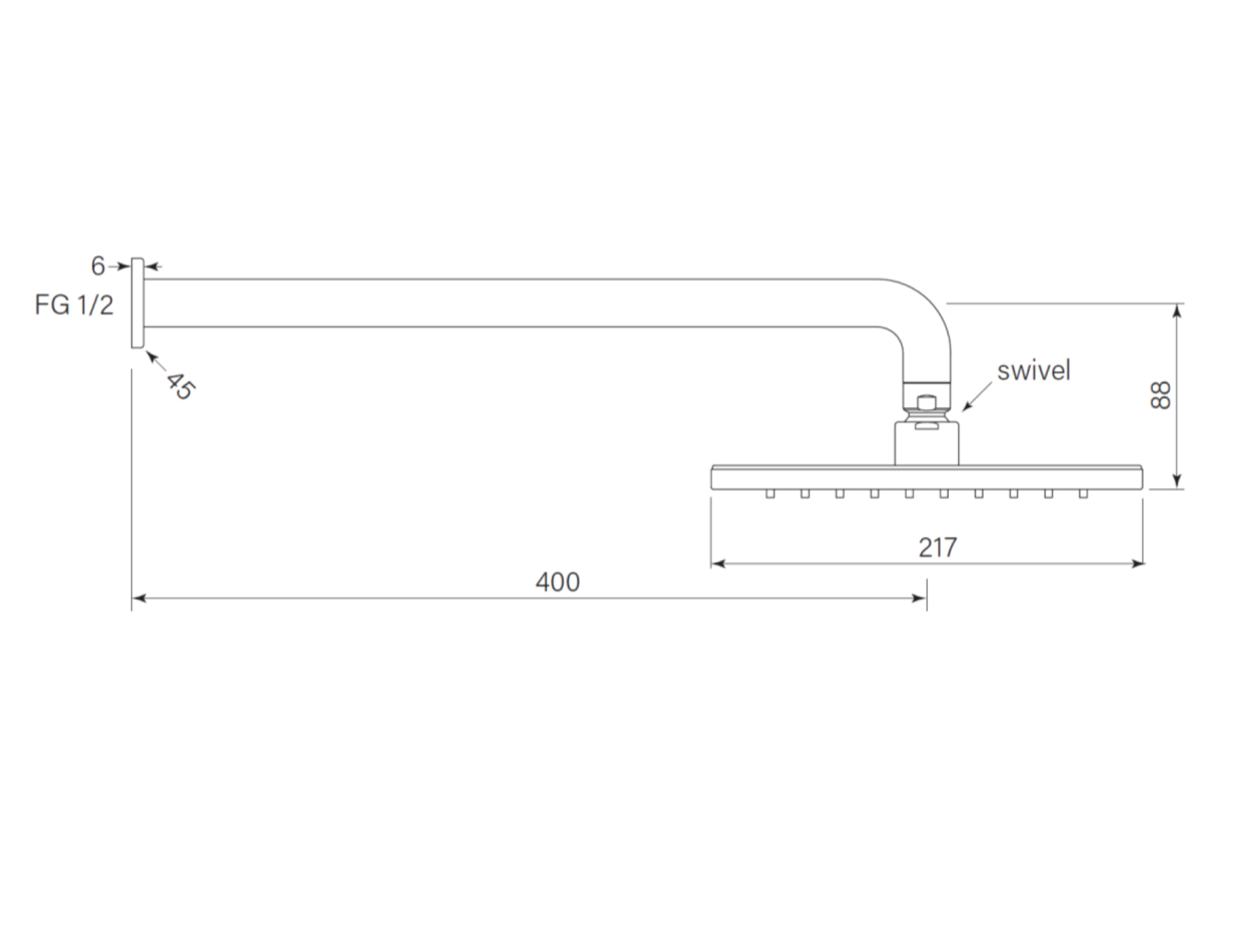 Faucet Strommen Zeos Wall Shower