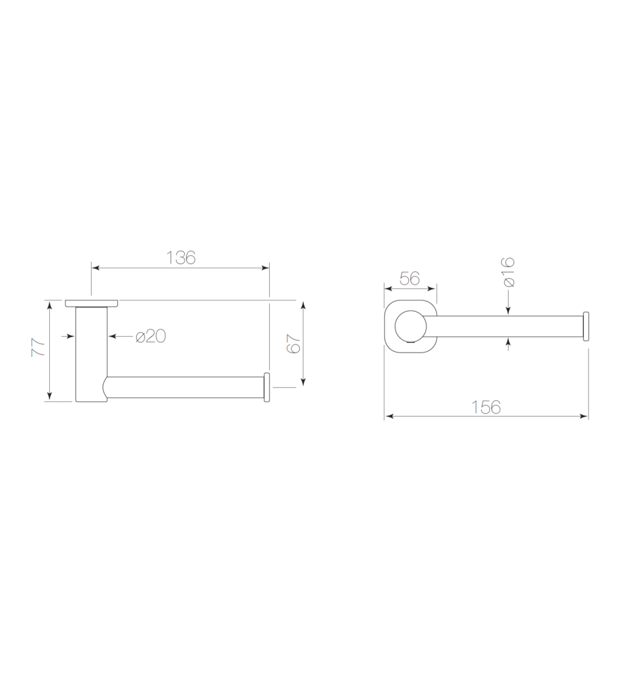 Faucet Strommen Zeos Toilet Roll Holder