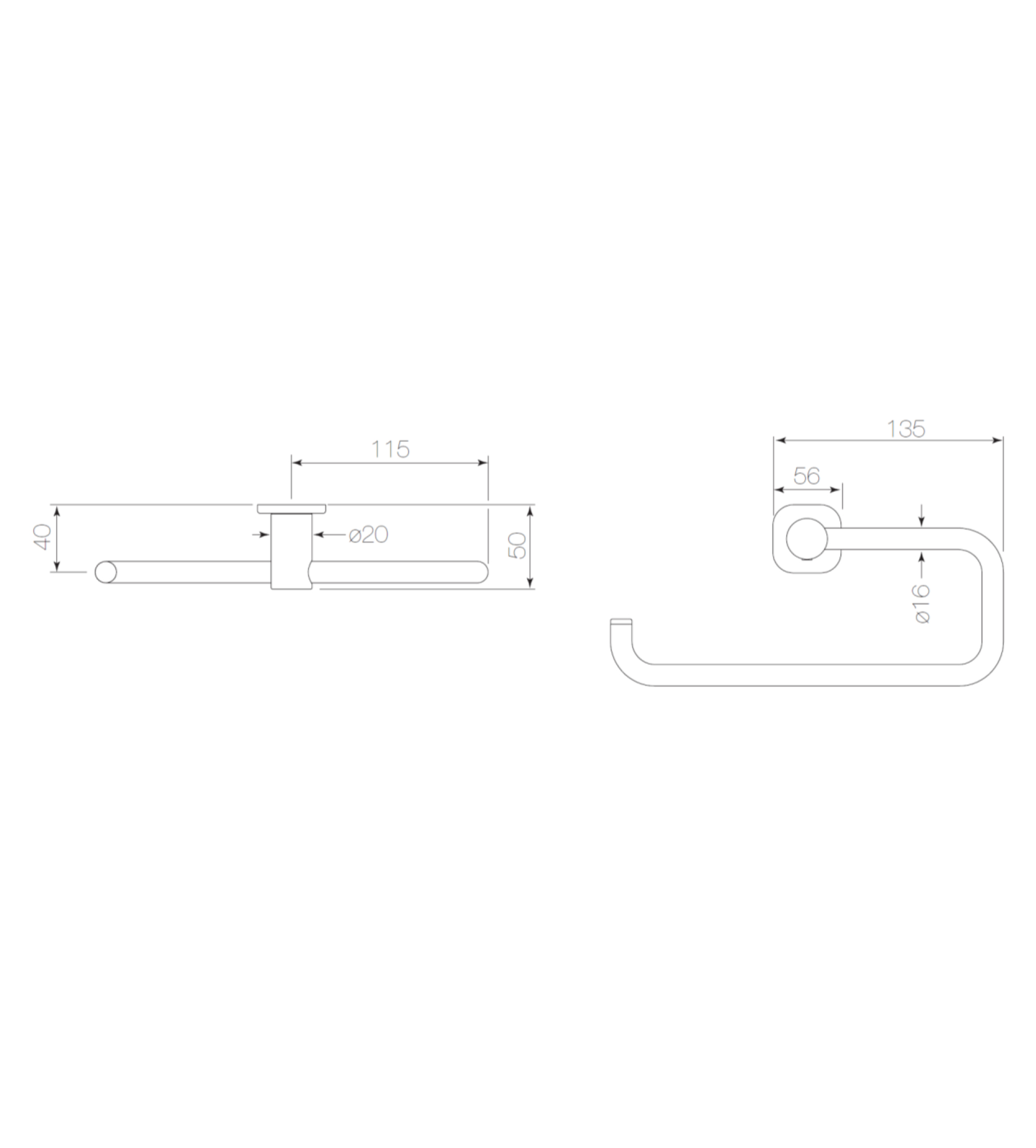 Faucet Strommen Zeos Guest Towel Holder