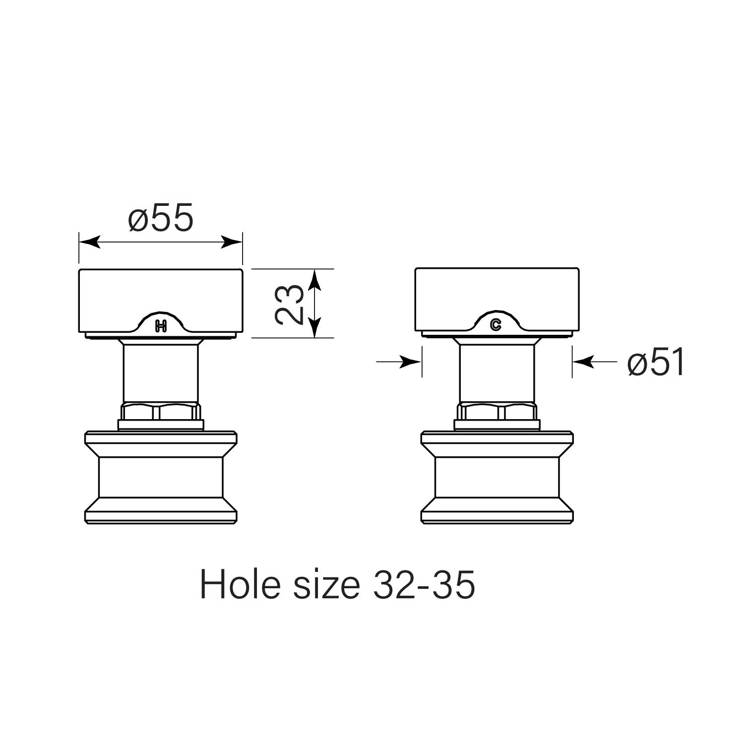 Faucet Strommen Zero Hob Top Assy pr Smooth